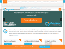Tablet Screenshot of dynamic-learning.ro